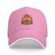 Black Baseball Cap With Calcifer Fire Demon Graphic Design