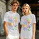 Olive T-shirt with Princess Bride themed conversation heart candies