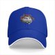 Black baseball cap with vintage pig pilot and aircraft graphic