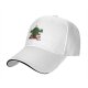 Black baseball cap with Christmas cactus and moogle festive print