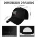 Black baseball cap with retro video game character grid print