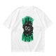 Oversized Olive T-Shirt With 'On My Way To Overreact' Cat Graphic