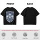 Olive T-shirt with Straw Hat Pirates Wanted Pirate Emblem Print