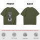 Olive T-shirt with The Death Tarot Card Grim Reaper Graphic