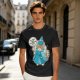 Olive T-Shirt With Fairy Godmother Cat Graphic Print