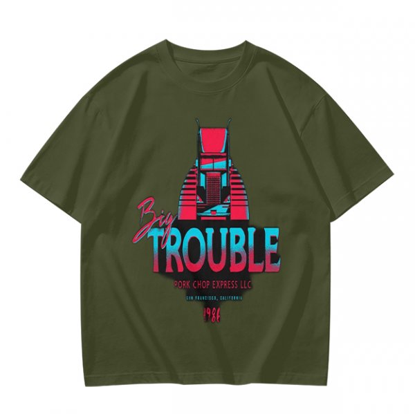 Big Trouble Pork Chop Express 1988 Graphic T-Shirt Design
