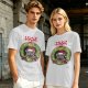 Food is the only Christmas grumpy cat wreath graphic tee