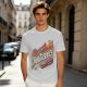 Olive green graphic t-shirt with Hot Trekkies Star Trek themed print