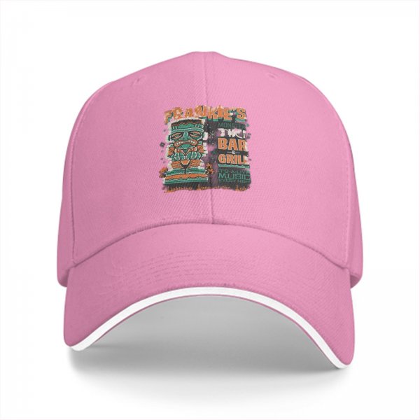 Frankie's Tiki Bar Grill Baseball Cap With Monster Tiki Art