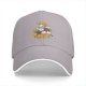 Black baseball cap with cute cats in a box graphic
