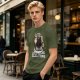 Olive T-Shirt with Dungeons & Gluttons Dwarf Viking Graphic