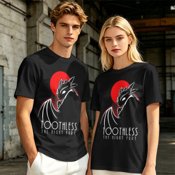 Toothless The Night Fury Dragon Graphic T-Shirt
