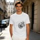 Olive Green T-Shirt With Wizard And Pizza Graphic Print