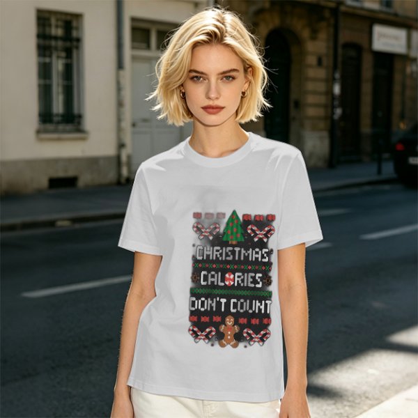 Christmas Calories Don't Count Ugly Christmas T-Shirt