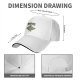 Black baseball cap with 'Working On My Core' fitness apple graphic