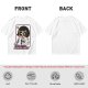 Olive green graphic t-shirt with Powerpuff-style character and 'I Want To Break Free' text
