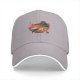 Black Baseball Cap with Godzilla Ramen Bowl Graphic Print