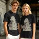 Olive T-Shirt Featuring Godzilla Eating Ramen