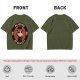 Olive T-Shirt With Plagued By Anxiety Plague Doctor Graphic