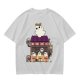 Olive T-Shirt With Ghost Ramen Shop Graphic