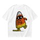 Olive T-Shirt with Mummy Candy Corn Halloween Graphic
