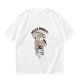 Olive Green T-Shirt with 'Hello Monday!' Coffee Character Graphic