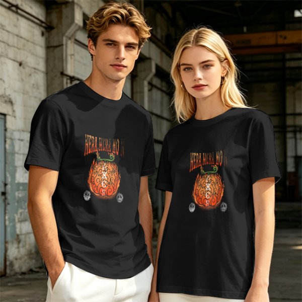 Olive T-Shirt with Flaming Devil Fruit Graphic Print