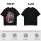 Olive T-shirt featuring The Cursed Prince Beast with roses and candelabra