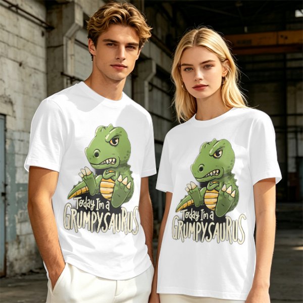 Grumpy Dinosaur T-Shirt for Kids Today I'm a Grumpysaurus
