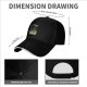 Black baseball cap with funny admitting wrong cat graphic