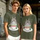 Totoro in Teacup Graphic Olive T-Shirt