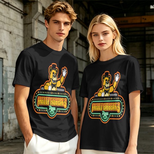 Freddy Fazbear's Pizza Place Graphic Olive T-Shirt