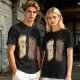Olive T-Shirt With Surprised Light And Sad Burnt Bread Slices Graphic