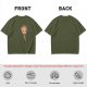 Olive Green T-Shirt with Smiling Baby Groot Graphic