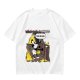 Olive T-Shirt With Steamboat Willie This Is Fine Burning Ship Art