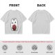 Olive T-Shirt With Cute White Cat Holding D20 Dice Print