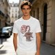 Olive Green T-Shirt With Piranha Plant Graphic Print