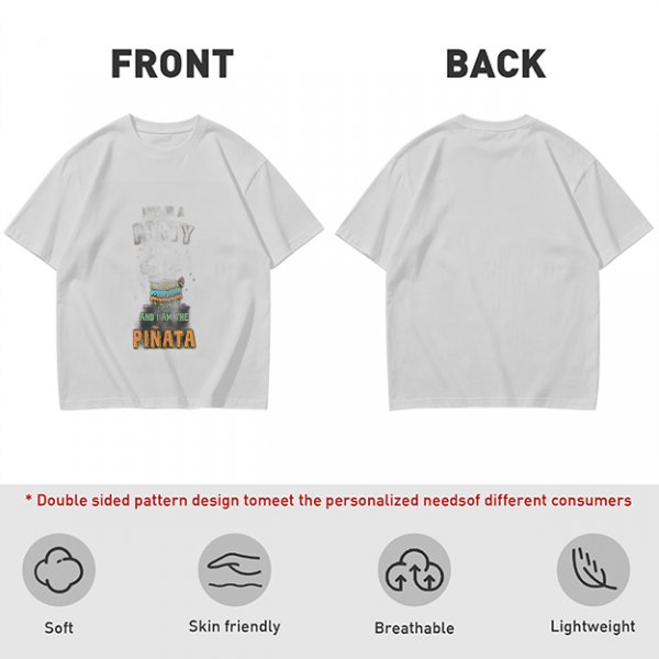 Olive graphic t-shirt with 'and i am the pinata' print