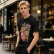 Olive t-shirt with The Legend of Zelda retro game characters print
