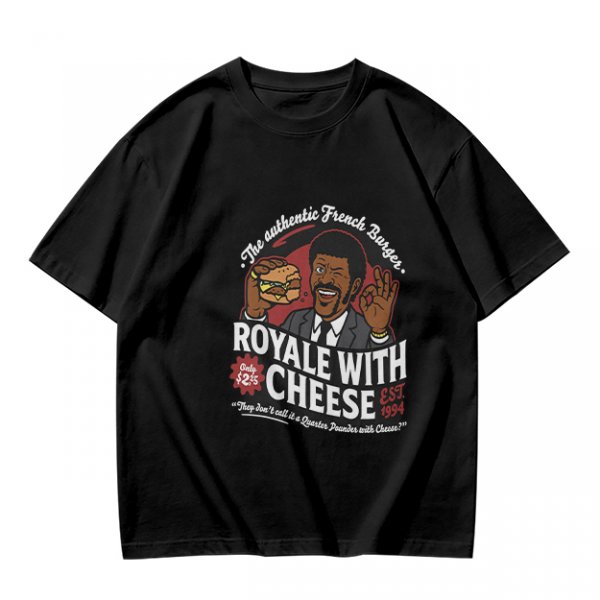Royale With Cheese French Burger Graphic T-Shirt