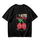 Olive Graphic T-Shirt With I HATE mood swings Cherry Print