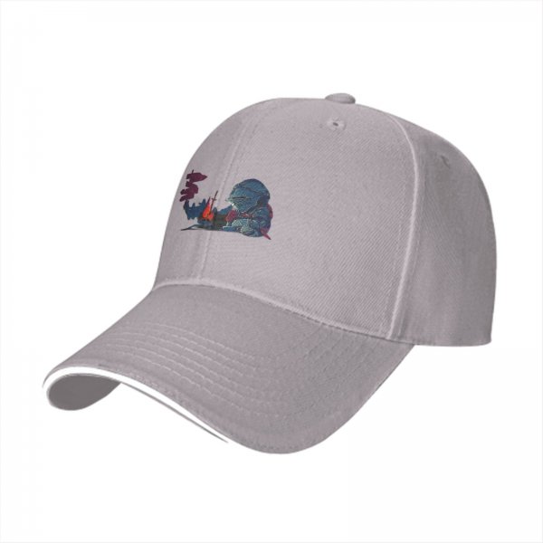 Black Baseball Cap With Knight By Campfire Graphic Print