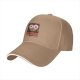 Black baseball cap with sushi heart graphic and text
