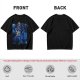 Olive T-Shirt with Cosmic Anime Character Graphic Print