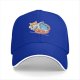Black Baseball Cap With Cute Shiba Inu Ramen Bowl Graphic