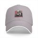 Black baseball cap with skeleton drinking coffee must drink coffee print