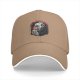 Black baseball cap with vampire drinking coffee 'Coffee Before Coffin' print