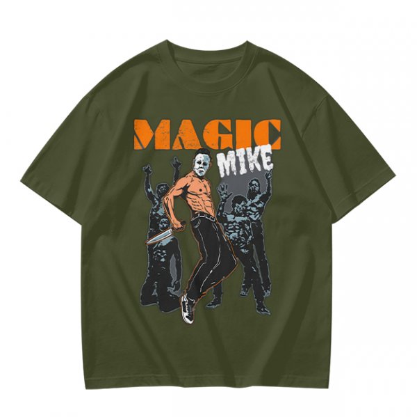 Magic Mike Horror Parody Graphic T-Shirt Design