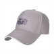 Black baseball cap with gothic teacup skull and rose print