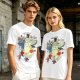 Totoro and Girls Fly Me To The Moon Graphic T-Shirt Design
